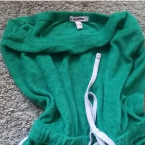 PLAYBOY Green Jumpsuit with White Accents